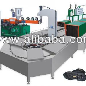 Double color PU TPU footwear pouring molding machine