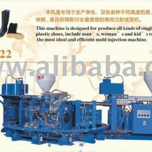 Double color PVC rain boots injection molding machine