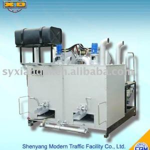 Double cylinder mechanical fueled oil hot melt kettle