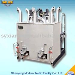 Double cylinder thermoplastic paint preheater