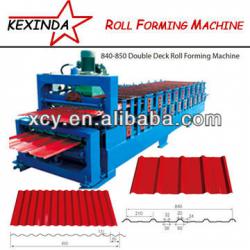 double deck aluminium roofing sheet making machine