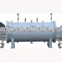 Double doors horizontal industrial pressure pot