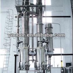 Double-effect continuous crystallization evaporator