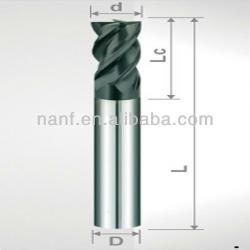 Double Helix End Mills for stainless steel used