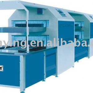 Double layer enclosed type sole attaching production line\shoe cementing machine