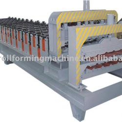 Double layer roof panel forming machine