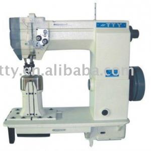 Double needle postbed lockstitch heavy duty sewing machine