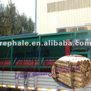 double roller fresh tree bark removing and stripping equipment rephale machinery