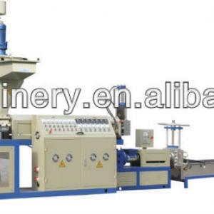 Double stage plastic granulating line