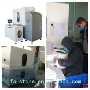 Down feather coat filling machine