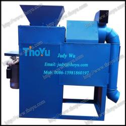 Dry way soybean dehulling machine