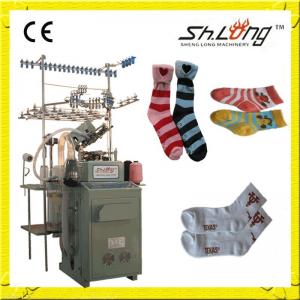 Dual feeder lines and dual colors socks knitting machines