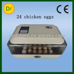 Dulong JN24 chicken incubators(CE Approved) Mini type Auto egg turner & thermometer & hygrometer,Alarm