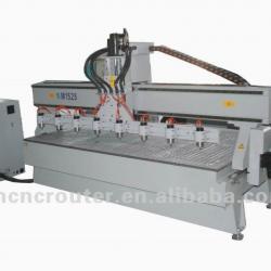 Eight Head four axis types of woodworking machine for cylinder making