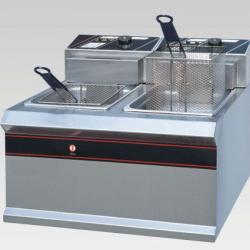 Electric Stainless Steel 2-Tank Deep Fat Fryer (2-Basket) 25L