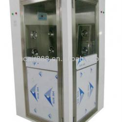 Electronic interlock air shower