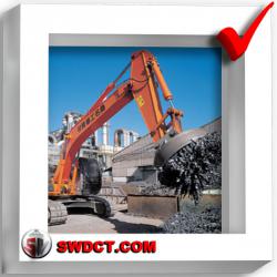 engineered lifting crane with magnet chuck in round shape