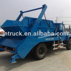 Euro 3 Dongfeng 140 type 6CBM Swing arm garbage truck