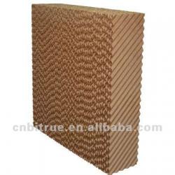 evaporative cooling pad for air conditioner