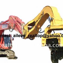 Excavator mounted hydraulic vibratory hammer