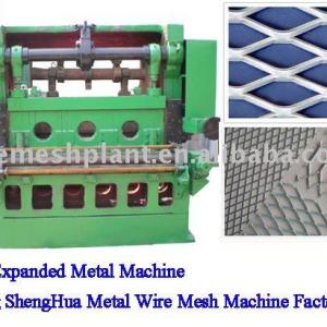 Expanded plate mesh machine