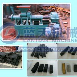 Factory outlet coal briquette extruder with automatic cutting system