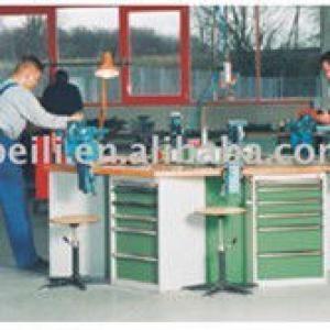 factory sale wood top hexagonal steel workbench AX-3331