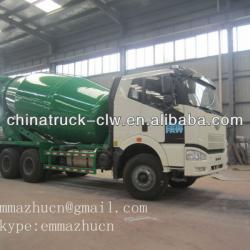 Famous brand FAW jiefang concrete mixer truck 10-12CBM for sales