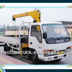 Famous Isuzu 5 tons isuzu dump truck with crane