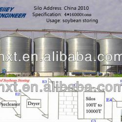 Farm and flour mill storage grain,maize storage silos