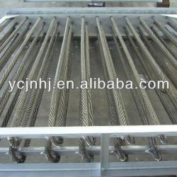 Finned air heater, stainless steel air heater