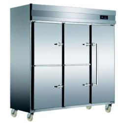 Five Door Commercial Freezer With Double Controls