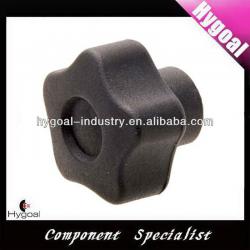 Five-Lobe Black plastic knob HG-K-0020