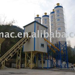 Fixed concrete mixing machine