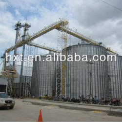 Flat bottom grain steel silo in South America market,assembly silo with galvanized coating