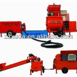 Foam concrete block machine