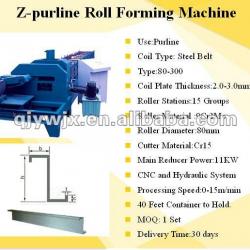 Forward Steel Belt Z Purlin Roll Forming Machine with Punching