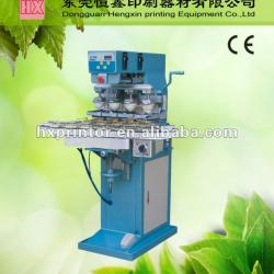 Four color conveyor pad printing machine