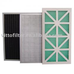 Framed primary-efficient filter,Air filter material