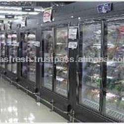 Freezing Showcase for Supermarket with Oscillating Harmonic System