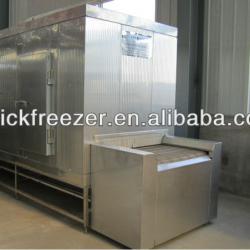 Frozen fish head equipment IQF mesh belt tunnel freezer