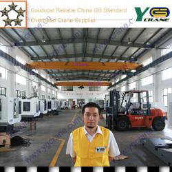 FS0001 YGCrane Goodcost Reliable Durable LDA Type Single Girder Overhead Crane 10 tons Project in KRIDA Lathe Machinery Company