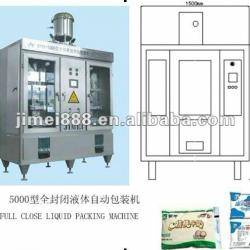 Full close liquid packing machine and filling machine