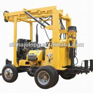 Full hydraulic trailer mounted portable water well drilling rig