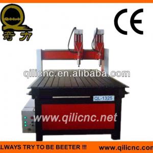 Funiture engraving cnc router QL-1325 with 2 heads