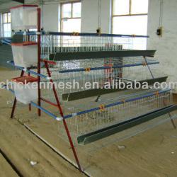 galvanized 3 tier A type chicken cage for sale