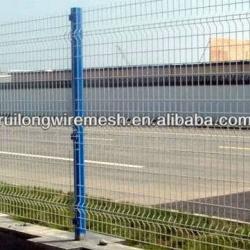 Galvanized and PVC coated welded wire fence