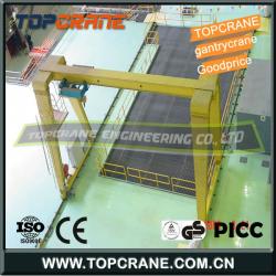 Gantry Crane With Low Headroom Electric Rope Hoist Price