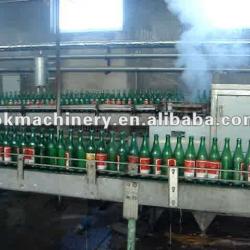 Glass bottle rinsing machine