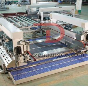 Glass straight line double edging machine